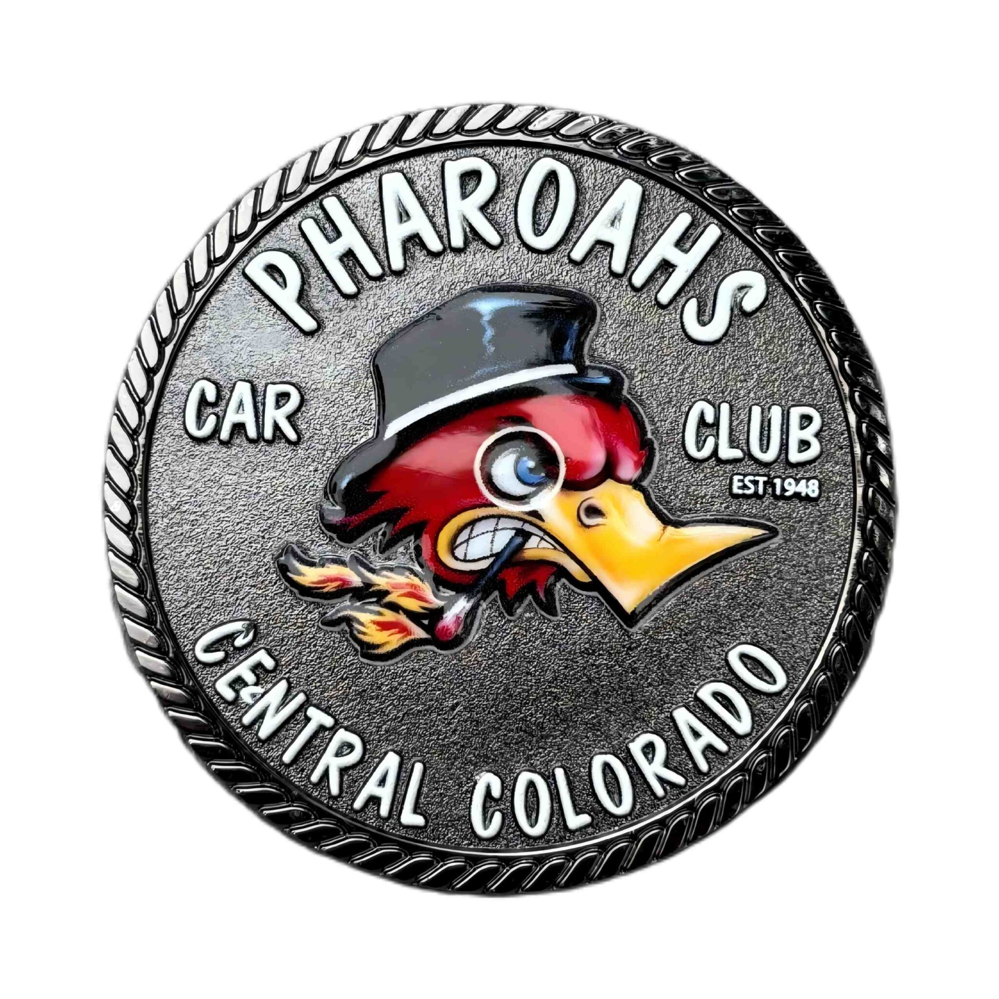 Pharoahs 汽车俱乐部 1948 66 号公路主题挑战币-1